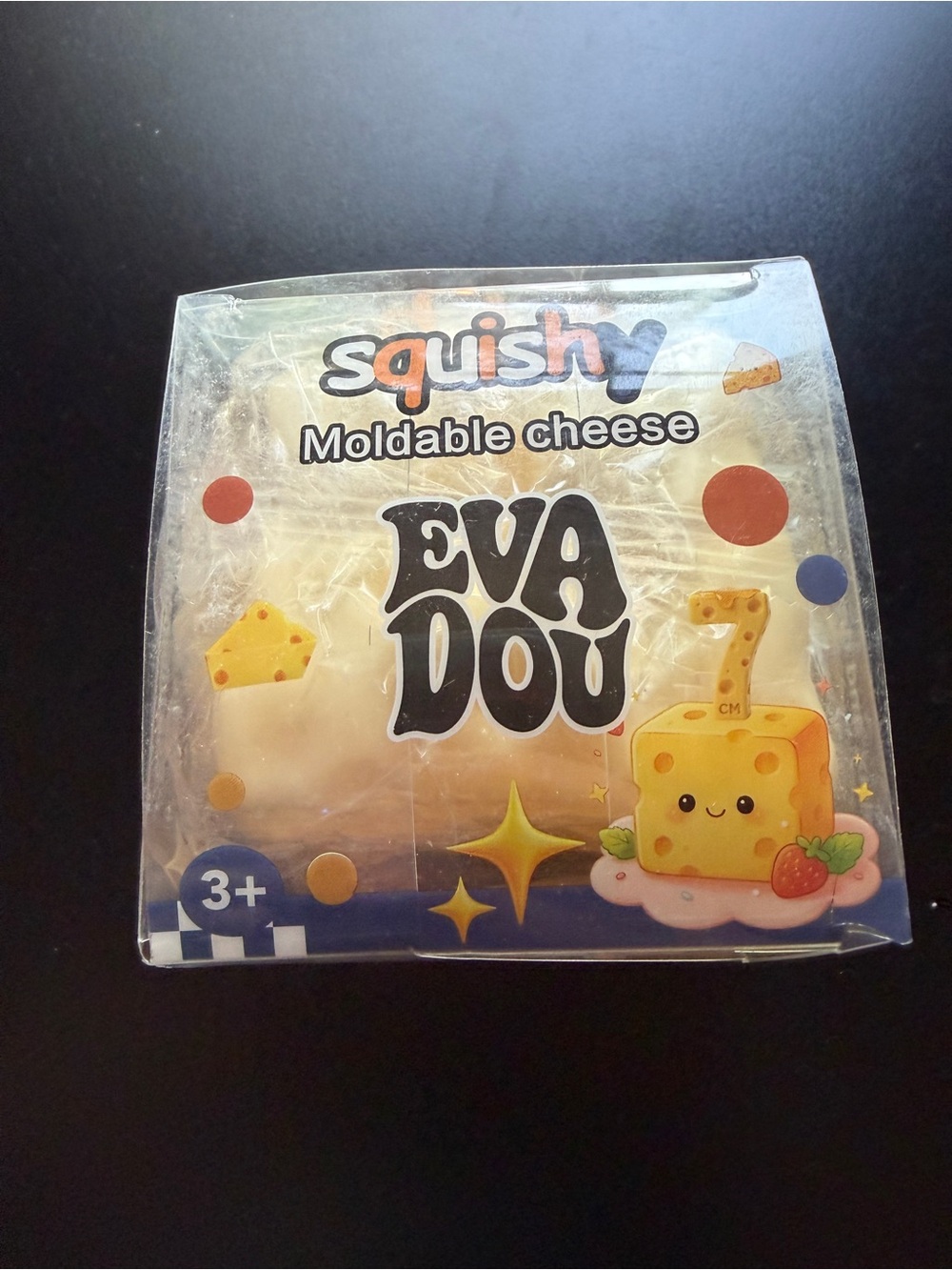 New Squishy Moldable Block Cheese Squeeze Square Fidget Toy 3" Tactile EVA DOU